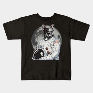 French Bulldog Astronaut Kids T-Shirt